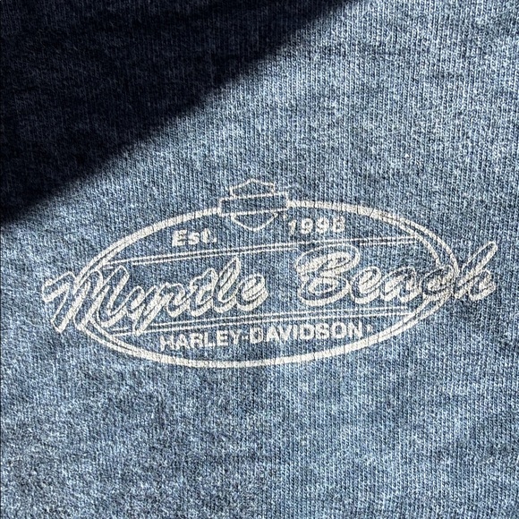 Harley-Davidson Blue Marbling Crew Neck Sweater - Picture 8 of 10